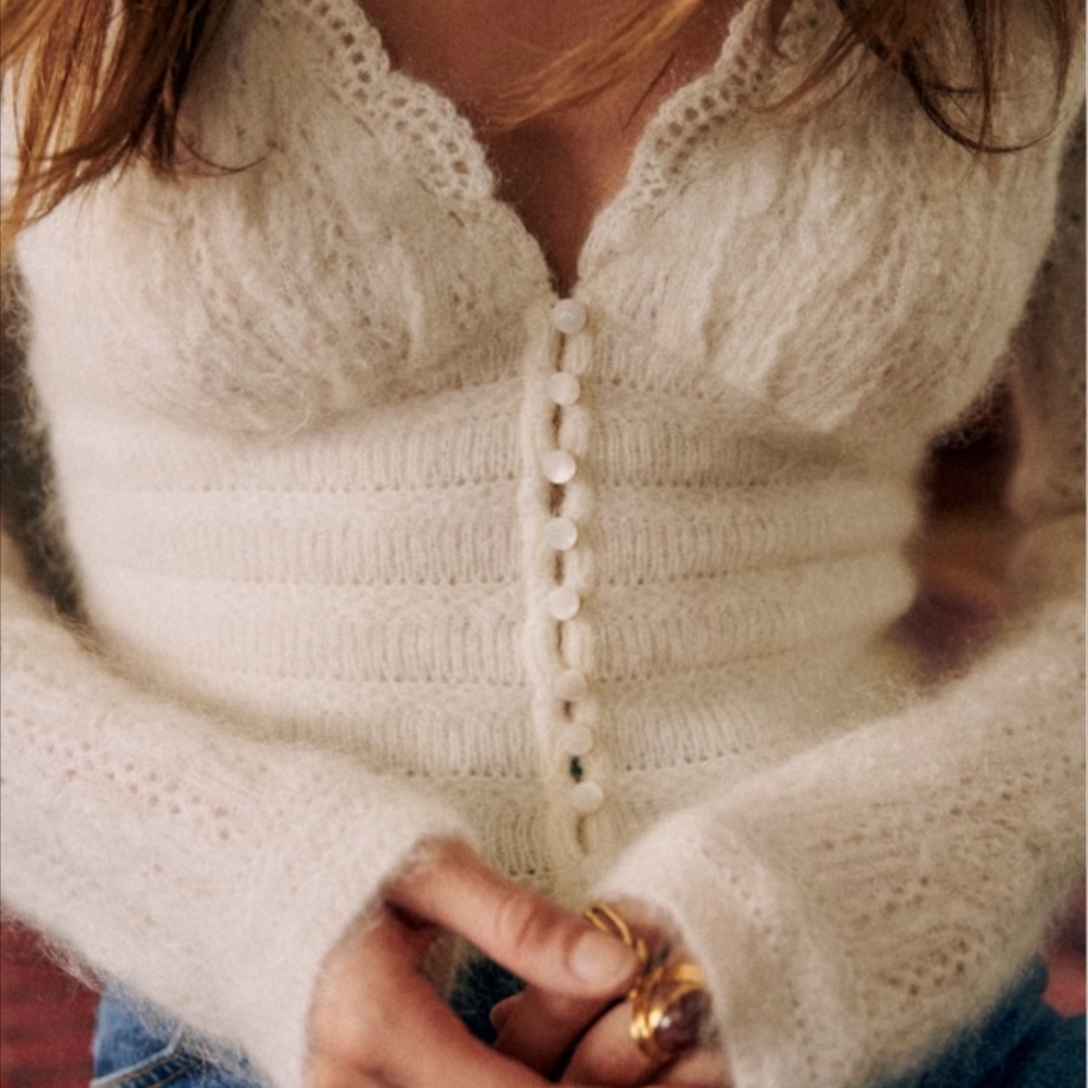 ISO Sezane Suzanne Cream Knit Jumper